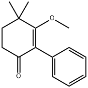 2-Cyclohexen-1-one,3-methoxy-4,4-dimethyl-2-phenyl-(5CI) 结构式