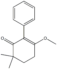 2-Cyclohexen-1-one,3-methoxy-6,6-dimethyl-2-phenyl-(5CI) 结构式