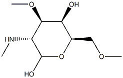 Galactopyranose, 2-deoxy-3,6-di-O-methyl-2-(methylamino)-, D- (8CI) 结构式