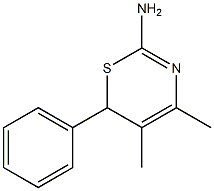 6H-1,3-Thiazin-2-amine,4,5-dimethyl-6-phenyl-(9CI) 结构式
