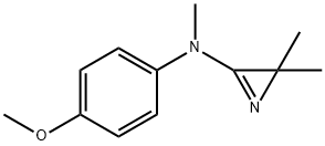 2H-Azirin-3-amine,N-(4-methoxyphenyl)-N,2,2-trimethyl-(9CI) 结构式