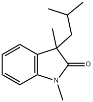 2H-Indol-2-one,1,3-dihydro-1,3-dimethyl-3-(2-methylpropyl)-(9CI) 结构式