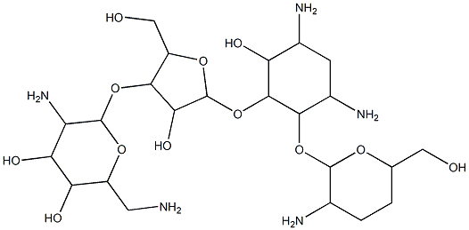 3',4'-dideoxyparomomycin 结构式