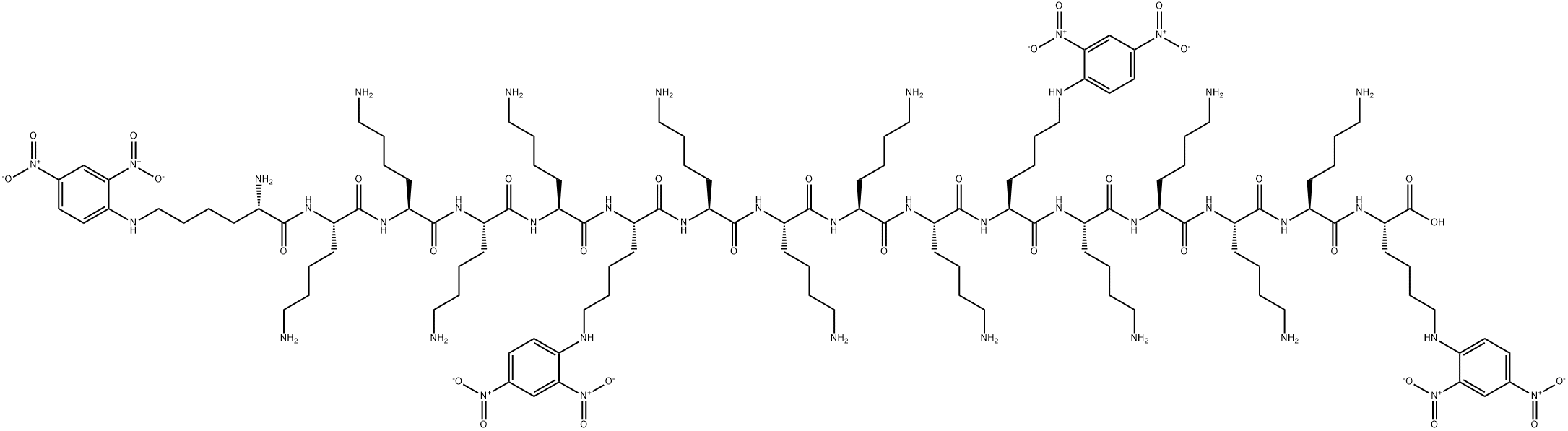 1,6,11,16-tetra-(epsilon-N-DNP)-L-lysine(16) 结构式