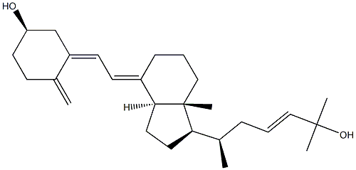 23-dehydro-25-hydroxyvitamin D3 结构式