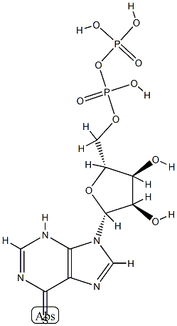 6-mercaptopurine ribonucleoside 5'-diphosphate 结构式