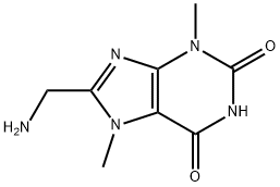 1H-Purine-2,6-dione,8-(aminomethyl)-3,7-dihydro-3,7-dimethyl-(9CI) 结构式