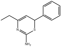6H-1,3-Thiazin-2-amine,4-ethyl-6-phenyl-(9CI) 结构式