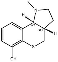[1]Benzothiopyrano[4,3-b]pyrrol-6-ol,1,2,3,3a,4,9b-hexahydro-1-methyl-,(3aR,9bS)-rel-(9CI) 结构式