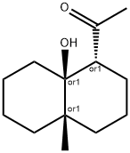 Ethanone, 1-[(1R,4aS,8aS)-decahydro-8a-hydroxy-4a-methyl-1-naphthalenyl]-, rel- (9CI) 结构式