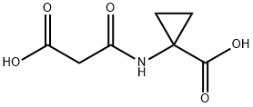 1-(malonylamino)cyclopropane-1-carboxylic cid 结构式