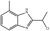 1H-Benzimidazole,2-(1-chloroethyl)-4-methyl-(9CI) 结构式