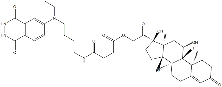cortisol-21-hemisuccinate-aminobutylethylisoluminol 结构式
