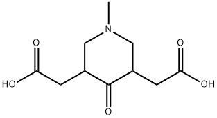 3,5-Piperidinediaceticacid,1-methyl-4-oxo-(9CI) 结构式