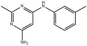 4,6-Pyrimidinediamine,2-methyl-N-(3-methylphenyl)-(9CI) 结构式