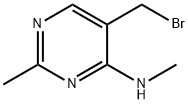 4-Pyrimidinamine,5-(bromomethyl)-N,2-dimethyl-(9CI) 结构式