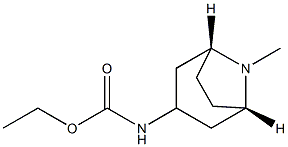 Carbamic acid, [(3-endo)-8-methyl-8-azabicyclo[3.2.1]oct-3-yl]-, ethyl ester (9CI) 结构式