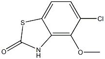 2(3H)-Benzothiazolone,5-chloro-4-methoxy-(9CI) 结构式