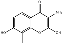 4H-1-Benzopyran-4-one,3-amino-2,7-dihydroxy-8-methyl-(9CI) 结构式