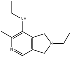 1H-Pyrrolo[3,4-c]pyridin-7-amine,N,2-diethyl-2,3-dihydro-6-methyl-(9CI) 结构式