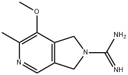 2H-Pyrrolo[3,4-c]pyridine-2-carboximidamide,1,3-dihydro-7-methoxy-6-methyl-(9CI) 结构式