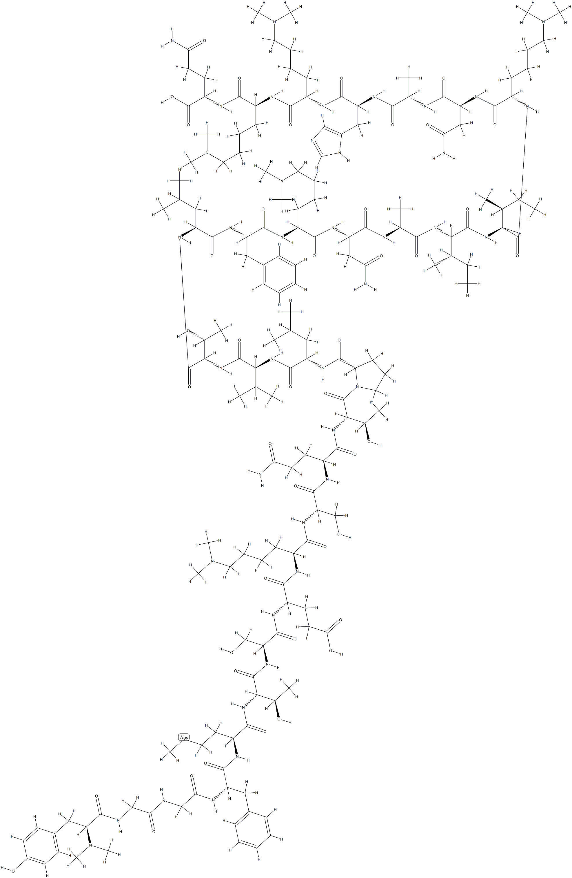 N-dimethyl beta-endorphin 结构式