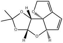 Furo[2,3:1,5]cyclopenta[1,2:4,5]furo[2,3-d][1,3]dioxole,2,5a,6a,9a-tetrahydro-8,8-dimethyl-,(5aR,6aR,9aR,9bR)-(9CI) 结构式