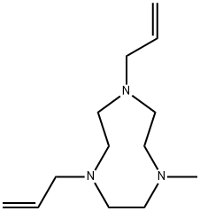 1H-1,4,7-Triazonine,octahydro-1-methyl-4,7-di-2-propenyl-(9CI) 结构式