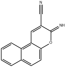 3-imino-3H-benzo[f]chromene-2-carbonitrile 结构式