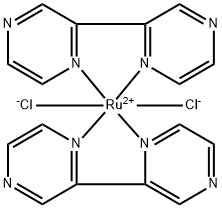 dichlororuthenium, 2-pyrazin-2-ylpyrazine 结构式