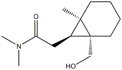 Bicyclo[4.1.0]heptane-7-acetamide, 1-(hydroxymethyl)-N,N,6-trimethyl-, (1R,6R,7S)-rel- (9CI) 结构式