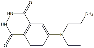 6-(N-(4-aminoethyl)-N-ethyl)amino-2,3-dihydro-1,4-phthalazine-1,4-dione 结构式