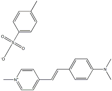 反-4-[4-(二甲氨基)苯乙烯基]-1-甲基吡啶对甲苯磺酸酯 结构式