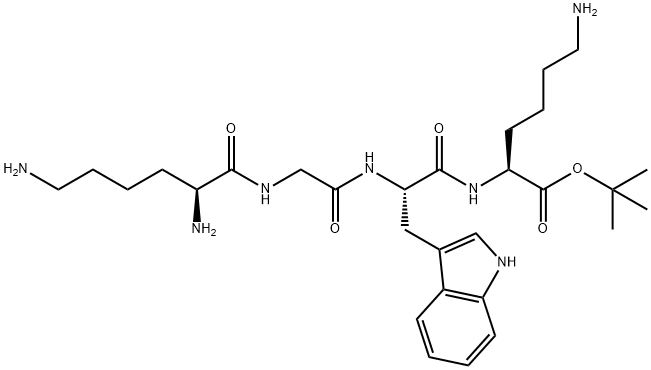 H-Lys-Gly-Trp-Lys-OtBu 结构式