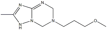 [1,2,4]Triazolo[1,5-a][1,3,5]triazine,1,5,6,7-tetrahydro-6-(3-methoxypropyl)-2-methyl-(9CI) 结构式