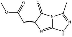 Acetic acid, 2-?(3-?methyl-?5-?oxo-?1H-?imidazo[2,?1-?c]?-?1,?2,?4-?triazol-?6(5H)?-?ylidene)?-?, methyl ester 结构式