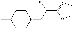 1-Piperidineethanol,alpha-2-furyl-4-methyl-(4CI) 结构式
