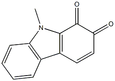 1H-Carbazole-1,2(9H)-dione,9-methyl-(9CI) 结构式