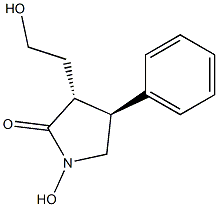 2-Pyrrolidinone, 1-hydroxy-3-(2-hydroxyethyl)-4-phenyl-, (3R,4S)-rel- (9CI) 结构式