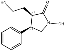 2-Pyrrolidinone, 1-hydroxy-3-(2-hydroxyethyl)-4-phenyl-, (3R,4R)-rel- (9CI) 结构式