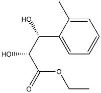 Benzenepropanoic acid, alpha,ba-dihydroxy-2-methyl-, ethyl ester, (alphaR,baR)-rel- (9CI) 结构式