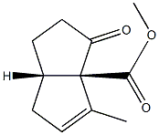 3a(1H)-Pentalenecarboxylicacid,2,3,6,6a-tetrahydro-4-methyl-3-oxo-,methylester,(3aR,6aS)-rel-(9CI) 结构式