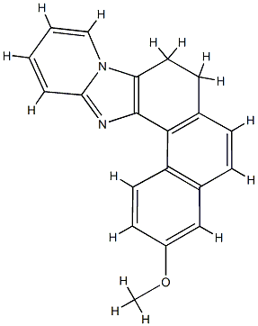 Phenanthro[4,3:4,5]imidazo[1,2-a]pyridine,  7,8-dihydro-3-methoxy- 结构式