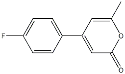 2H-Pyran-2-one,4-(4-fluorophenyl)-6-methyl-(9CI) 结构式