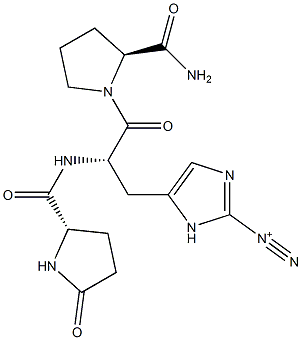 thyrotropin-releasing hormone, 2-diazohistidinyl- 结构式