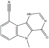 1H-Pyrimido[5,4-b]indole-9-carbonitrile,4,5-dihydro-5-methyl-4-oxo-(9CI) 结构式
