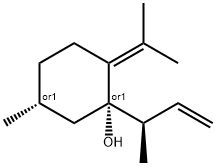 Cyclohexanol, 5-methyl-2-(1-methylethylidene)-1-[(1R)-1-methyl-2-propenyl]-, (1S,5R)-rel- (9CI) 结构式