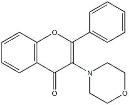 4H-1-Benzopyran-4-one,3-(4-morpholinyl)-2-phenyl-(9CI) 结构式