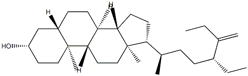 25-Ethyl-27-nor-5α-stigmast-25-en-3β-ol 结构式