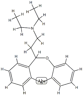 N-Diethyl 2-(dibenzo(b,e) 1,4-thioxepin-11-yl)ethylamine [French] 结构式